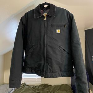 Vintage Carhartt blanket lined Detroit Jacket/ J01 BLK/ Made in USA